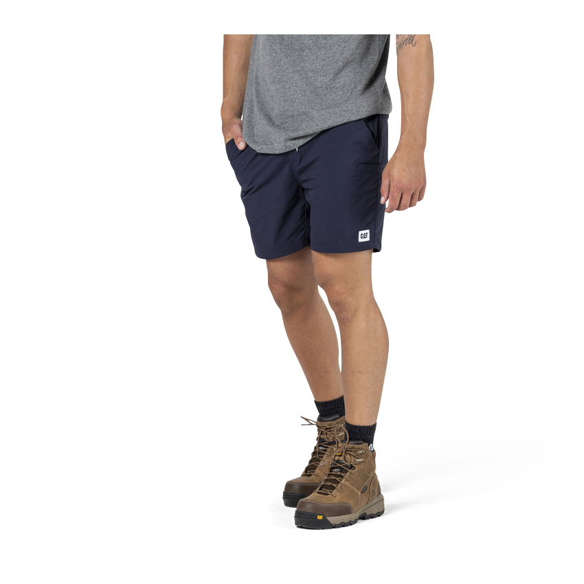 Caterpillar Clothing Sale Pakistan - Caterpillar Nylon Mens Shorts Navy (983106-NBI)